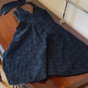 Elegant Black Halter Dress